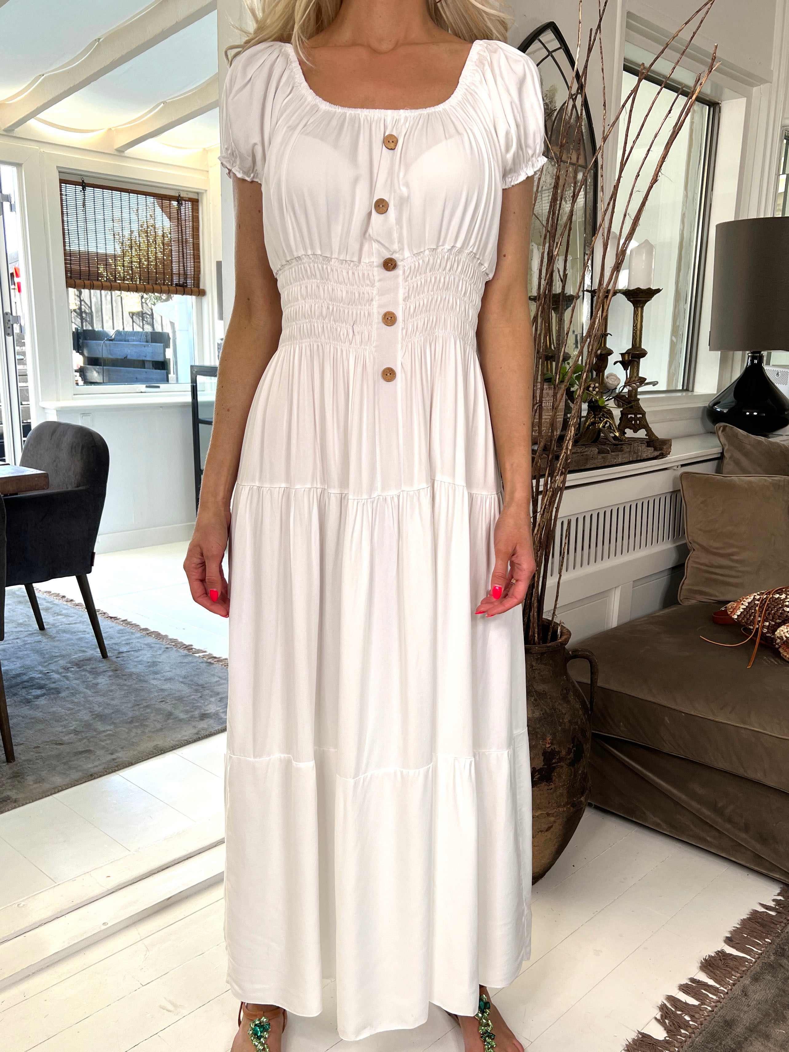 Gracia - Kjole med træknapper